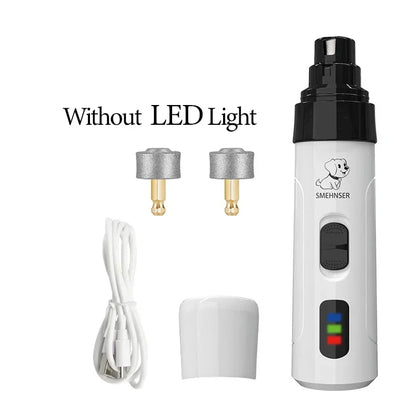 Electric Pet Nail Grinder LED Light