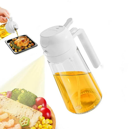 2 in1 Oil Spray Bottle Plastic Kitchen Barbecue