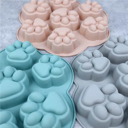 Cat Footprint Silicone Mold Cake Moulds Cookie Cutter